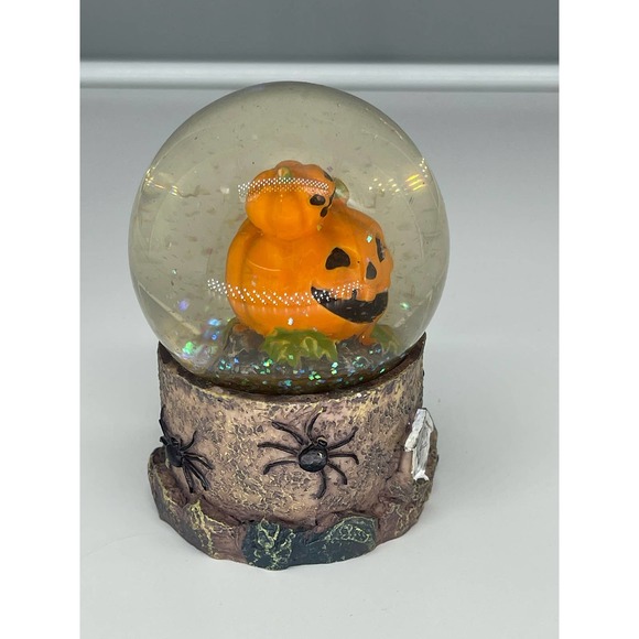 Pre-owned Greenbrier Small Halloween Glitter Water Globe Pumpkins EUC - Item 2 - Picture 4 of 8